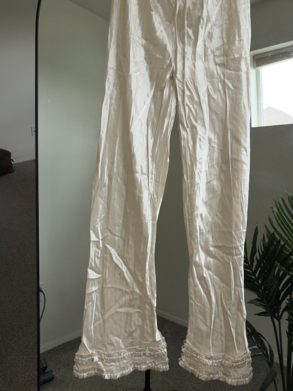 VRG GRL Cream Satin Pant